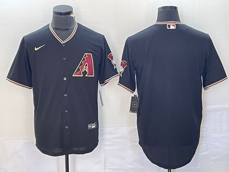 Men Arizona Diamondback Blank Black Game Nike 2023 MLB Jersey style 3